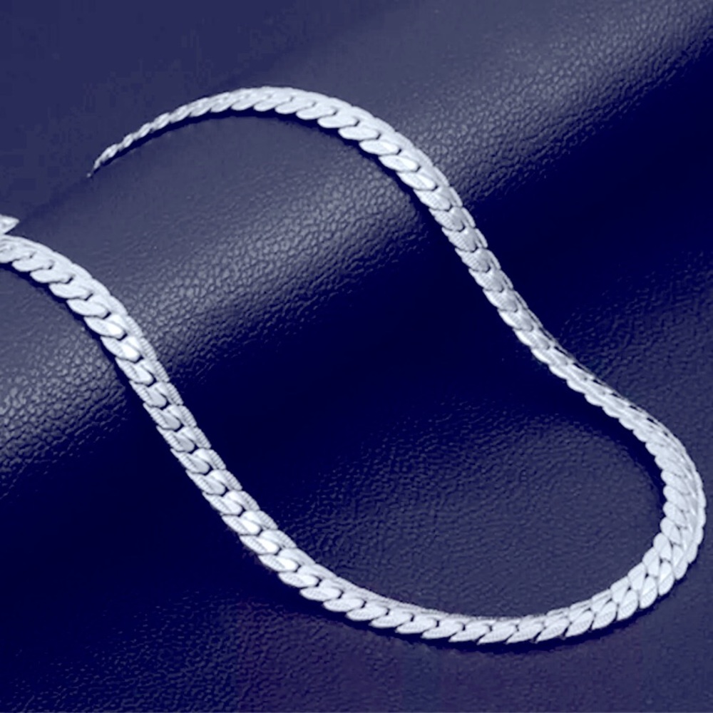 20" Mens Womens 925 Sterling Silver 5mm Wide Snake Chain Necklace